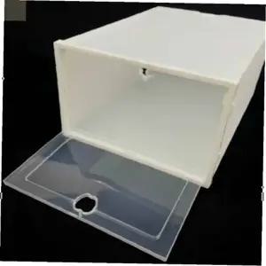 ( )신발 정리함 대형 신발보관 구두보관함 투명신발케이스