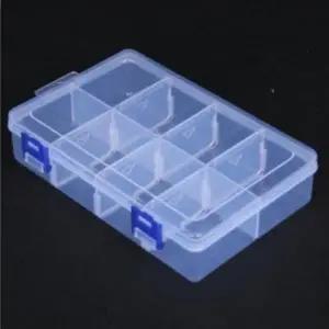 ( )투명 정리함 8칸 못 부품통 피스함 네일파츠 분류