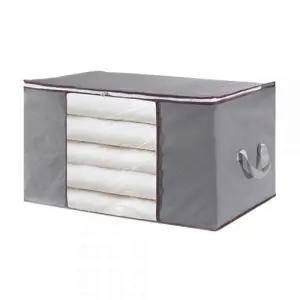 ( )이불 부직포 옷 정리함 대형 패브릭 수납함 84L