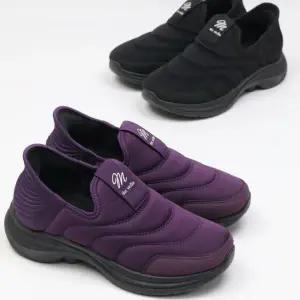 여자 데일리룩 패딩 슬립온 가볍고 편안한 슈즈