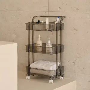 [동서가구] 글래시 3단 투명 트롤리 DF927307