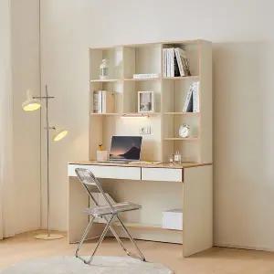 [동서가구] 플로이 LED 몰입형 정면책상 세트 1200 DF927898