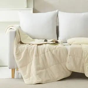 SESA 세사 바닐라 코듀로이 패딩 담요 M:80x130