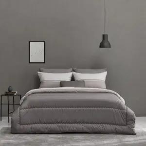 알레르망 멜번 차렵이불 Q 4종세트 그레이