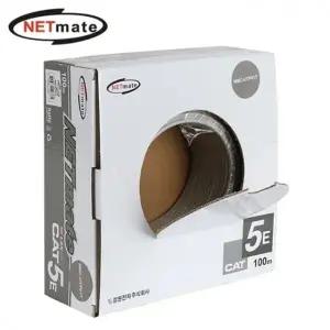 Netmate CAT.5e UTP 랜선 랜케이블(그레이) 100M
