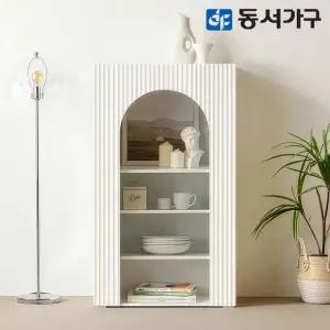 동서가구 소담 E0 템바보드 LED 슬림 수납장 3단 높은형 DF645928