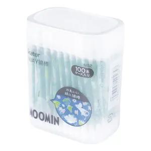 무민 투웨이 면봉 100p(일)(545658)다용도 가정용 화장 메이크업 귀이개 케이스 회용 1회용