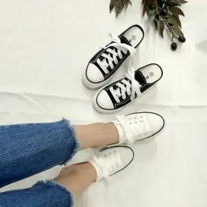 [하프클럽/다잇템]여자 두꺼운굽 패브릭 키높이 샌들힐 스니커즈