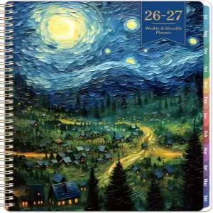 플래너 2026-2027 - 학술 2026년 7월 2027년 6월 주간 및 월간 26-27 8.5인치 x 11인치 캘린더 탭 포켓