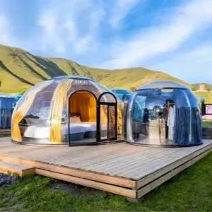 돔하우스 투명 유리집 야외 조립식 쉘터 텐트 돔 썬룸 버블 방갈로 농막 하우스 카페 캠핑