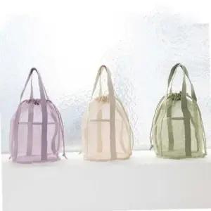 메쉬 수영장 헬스장 가방 목욕탕 스파백 포켓백 바구니 비치백 샤워 용품 정리함