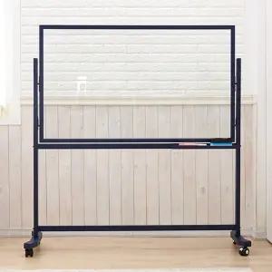 [휴그린]이동식 투명유리칠판 1500x900_