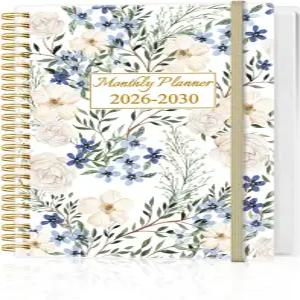 2026-2030 월간 플래너 - 2026년 1월부터 2030년 12월까지 60개월 캘린더 유연한 커버 내부 포켓 가정에 딱