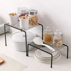 철제 확장 정리선반 길이조절 그릇 정리대 5종