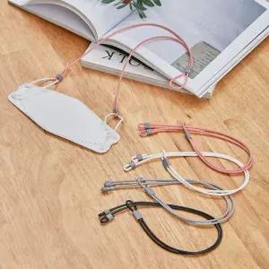 씨밀렉스 마스크 스크랩 실리콘 목걸이 백도백퍼 분실방지 악세서리 그레이 1개 MNA