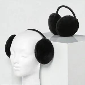 귀덮개 귀마개 방한용 털 덮개 블랙