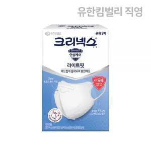 크리넥스 KF94 미세먼지 마스크 라이트핏 새부리형 중형 8P MNS