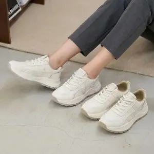 여자 경량 캐쥬얼 두꺼운굽 워킹 클래식 스니커즈