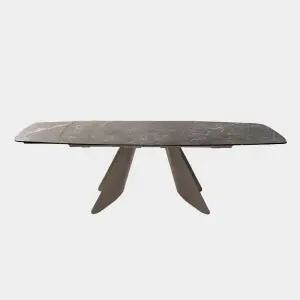 [롯데백화점]로쏘꼬모 꼬누비아)오리온 세라믹 오벌 테이블_P34C_브라운_165-202-240