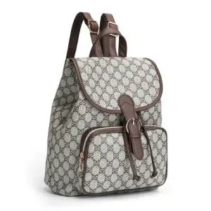 포켓 지퍼 여성 미니 레더 패턴 데일리 백팩 SZ-139 J7