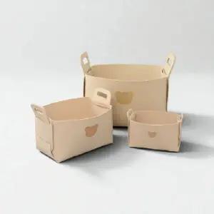 ( )이동식 다용도 수납함 접이식 수납함 곰돌이 아이용 서랍 정리