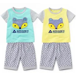 입체 패치 유아 반팔 상하복세트 남아 반팔티 반바지 여름 실내복 등하원룩 돌선물 유아동 내복
