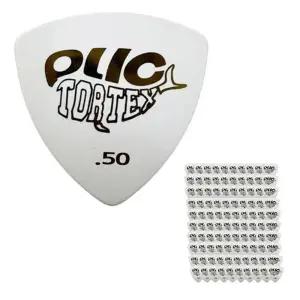 pdt1 통기타피크 삼각 0.5mm (100P) 흰색 악기용피크 소품 연주용 연습 기타용 어쿠스틱