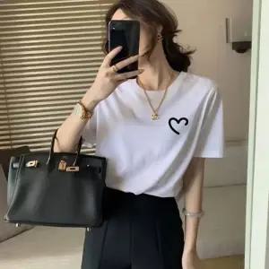 반팔 여자 베이직 티셔츠 데일리 여름 면 라운드넥