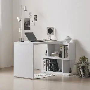 소소숲 누보 H형 책상 책장 세트 1400 (2단 폭800책장형)