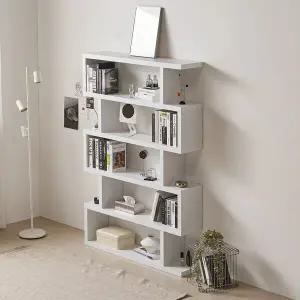 소소숲 누보 폭 1200 5단 디자인 책장