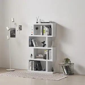 소소숲 누보 폭 800 4단 디자인 책장