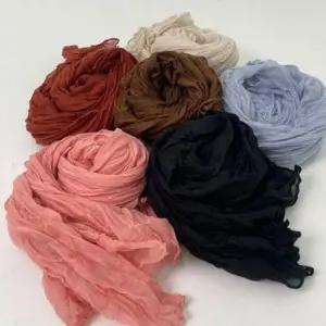 ( )여성봄스카프 링클 패션 스카프 머플러 코디 여름 스카프 봄 롱