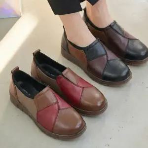 여자 데일리 편한 슬립온 플랫슈즈