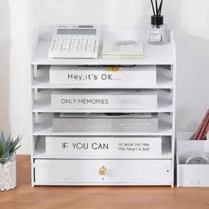 (옵션 5단 서랍형)데스크 서류 정리 수납함 5단 사무실서류정리함 A4꽂이