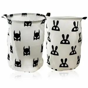 ( )접이식 린넨 빨래 바구니 방수 패브릭 빨래 바구니 세탁실 대용량