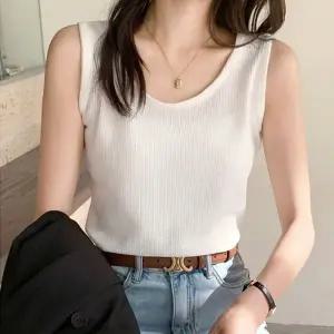 여성나시 와플 민소매 여름 이너 30대용 루즈핏