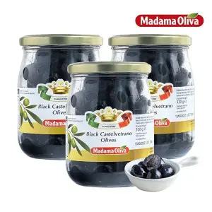 [보라티알] 마다마 블랙 카스텔베트라노 올리브 320g x 3개