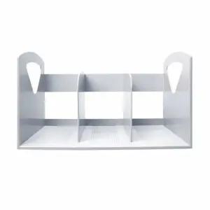 책꽂이 3단 회색 정리함 파일 잡지간이 수납함 보관함 플라스틱 화일 북꽂이 서류 장함 책상 사무실