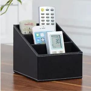 (색상 블랙)3단 리모컨 정리함 보관함 오피스 인테리어 탁상수납 다용도