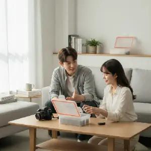 (색상 투명 2p)카메라 배터리 전용 보관 케이스 메모리 카드 수납함 다용도 방습 정리함