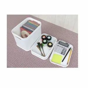 (색상 반투명)플라스틱 다용도 보관함 칸막이 트레이 수납함 정리함 겹쳐쌓을 수납