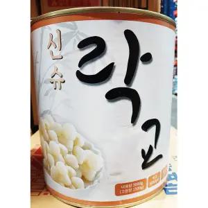 락교 (신슈 3S 캔 3K)알마늘절임 반찬용 업소용 식당용 대용량 통조림 캔교