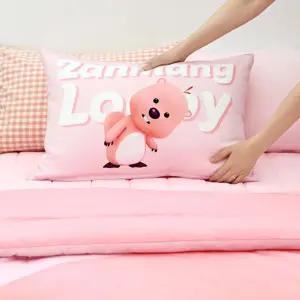 잔망루피 면모달 베개커버 로고 582591 작은 포근한 사계절용 어린이 캐릭터