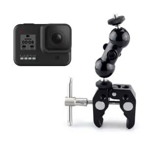 고프로9 호환 슈퍼 클램프 볼 마운트 방송 촬영액션캠 고정집게 액션 소품 부품 악세사리 서사리 더블 듀얼