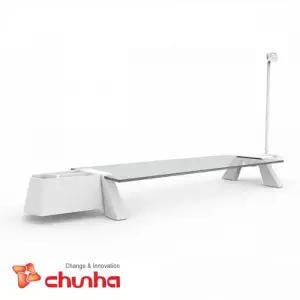 [오너클랜]bns S300 스마트독 브릿지 모니터받침대 화이트 투명