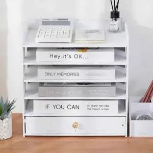 (옵션 5단 서랍형)데스크 서류 정리 수납함 5단 사무실서류정리함 A4꽂이