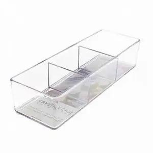 ( )크리스탈 투명 정리함 칸막이 정리함 다용도 서랍 수납