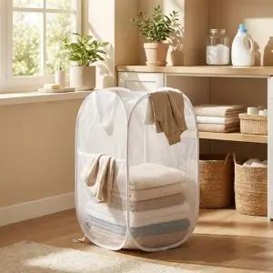 세탁바구니 틈새빨래함 접이식 세탁실정리 빨래정리함 빨래통 다용도수납함