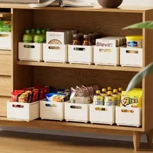 (옵션 화이트 소형 3p)슬림 정리함 소 3p 화장품정리함 커트러리정리함