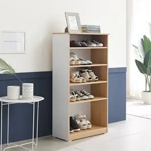 [텐스페이스]위즈A 600X1200 5단 신발장 수납장(오픈) MD5114 (수도권무배)